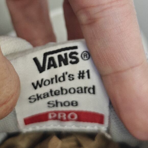 Vans Mens Size 7 Kyle Walker Pro Skateboard Chambray Suede / Canvas Gray White main image 8